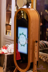 Vintage Magic Mirror hire setup for weddings and parties in Surrey